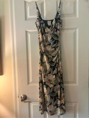EUC Joie Women’s Blue Floral Midi Dress Size XS